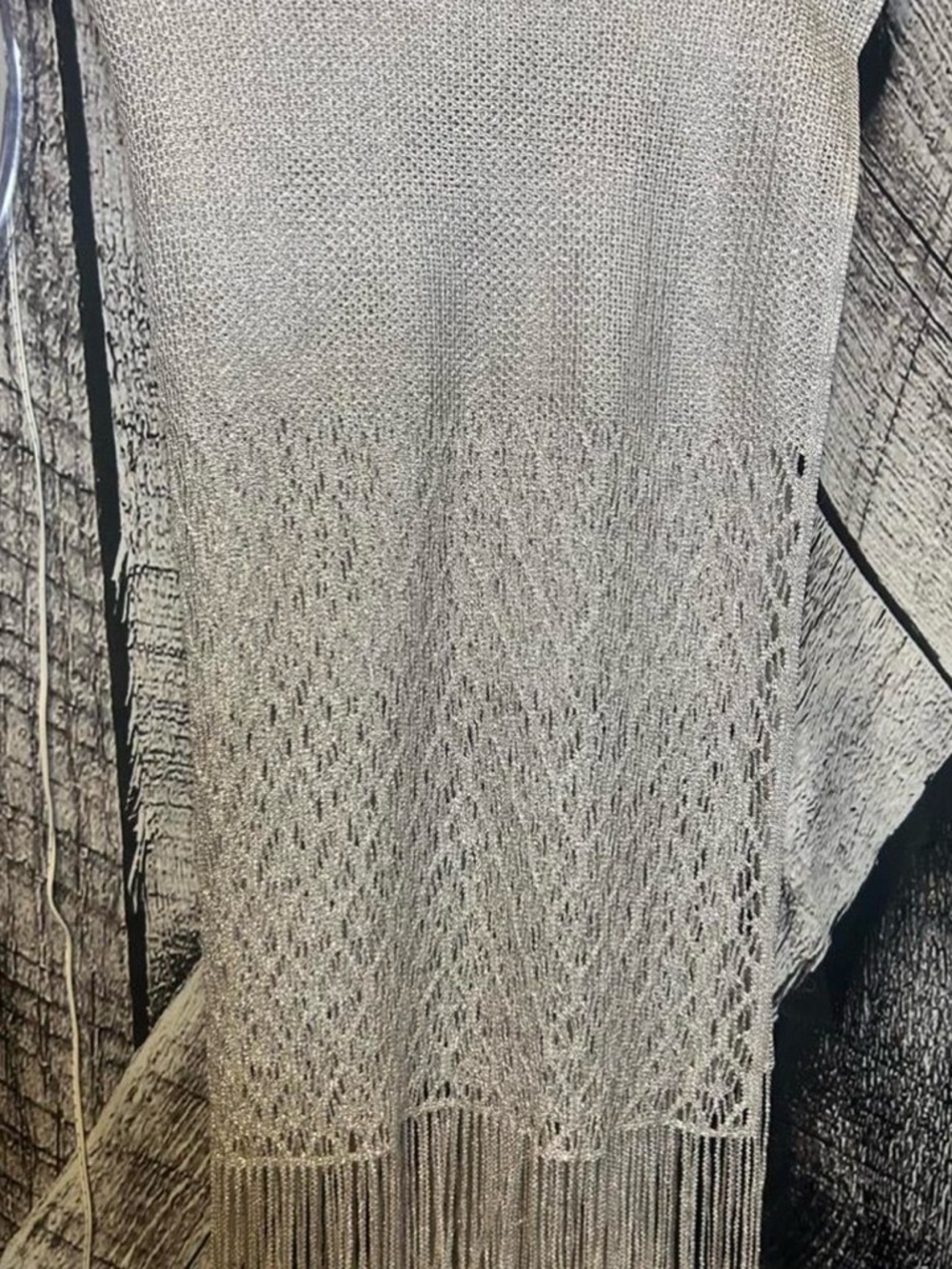 Source Unknown Light Gray Scarf